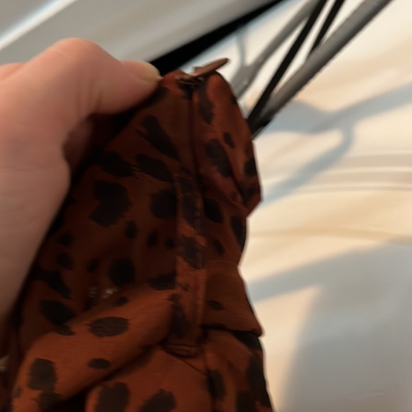 Cheetah Tie Midi Skirt-XS - Picture 6 of 7